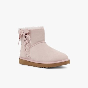 Ugg Classic Lace Mini Women Classic Boots Pink (0167SOCMJ)